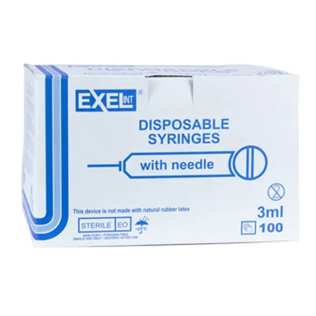 Syringe Low Dead Space 3 mL 25G x 1" Luer Lock, 100/Bx